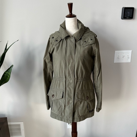 Abercrombie & Fitch Military Parka - Drawstring Waist - Removable Internal Vest - Picture 8 of 12